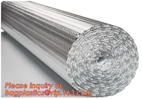 Double side Aluminium foil backed fiberglass fabric attic radiant barrier cloth,aluminium foil woven cloth, bulding mate