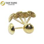 Factory direct sale golden 9.5 11mm furniture nail head upholstery nail