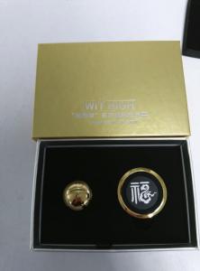 Quality Gold Coated 360 Degree Rotable Magnetic Car Mount Sticky Stand Mobile Cell Phone Holder wholesale