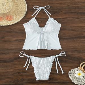 Quality White Color Sexy Bikini For Women Perfect Beachwear For Summer Comfortable The New Style In Stock wholesale