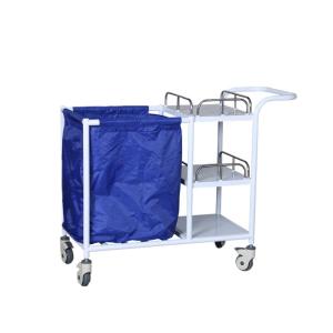 Quality Cleaning Hospital Laundry Trolley , Movable Stainless Steel Hospital Trolley wholesale