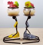 African Woman Succulent Flower Pot for Home Decoration