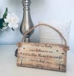 Blackboard Wooden Plank Plaque , Wall Hanging Painted Wooden House Signs