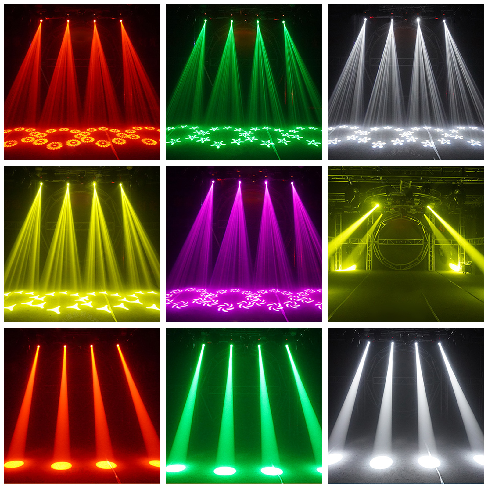 50000 Hours Working Time RGBW Emitting Color 130W Stage Effect Moving Head Beam Light