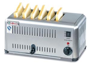 Quality Commercial 6 / 4 Slice Electric Toaster Snack Bar Equipment / Toast Bread Machine wholesale