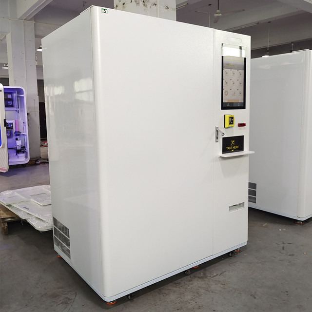 Touch Screen Frozen Meat Vending Machine -18℃ Refrigerated Meat Vending Machine
