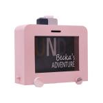 Rectangular Decorative Wooden Picture Frames Coins Safe Wooden Cash Box