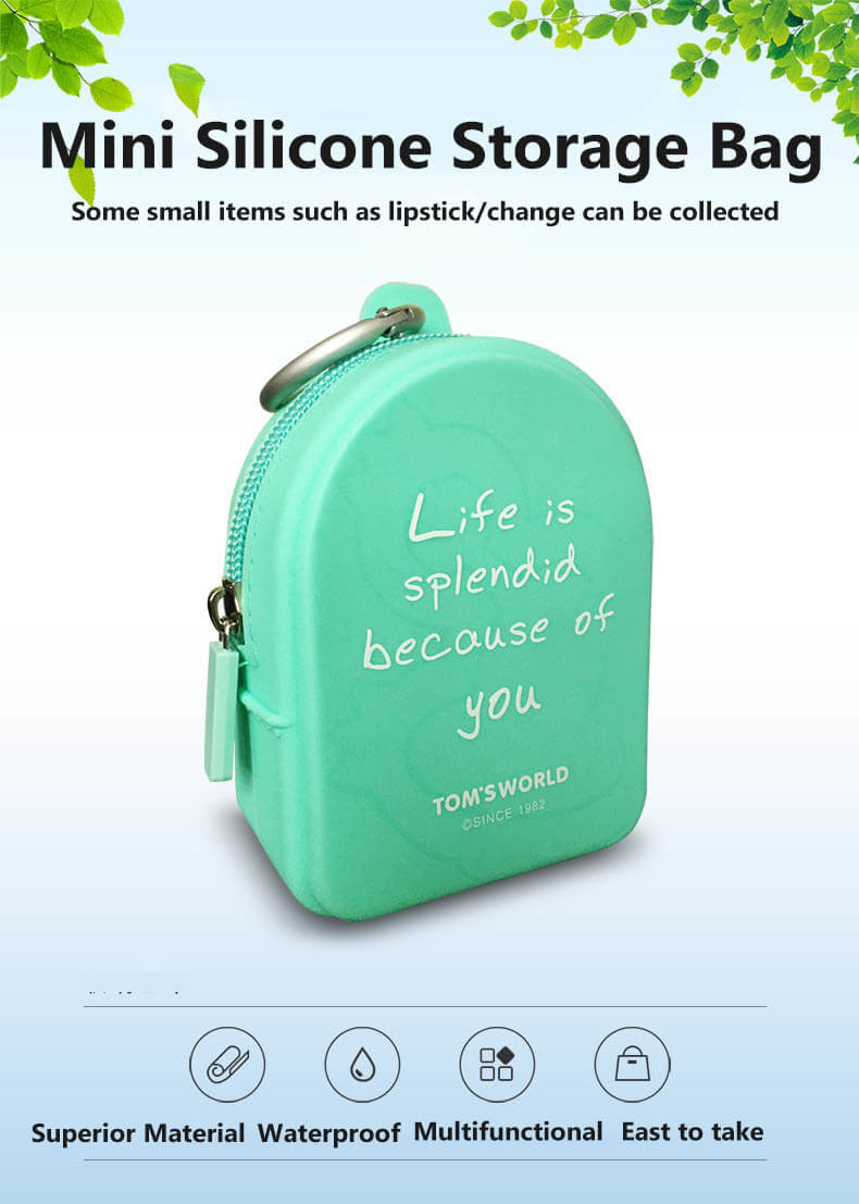 OEM Coin Purse Kids Change Bag Silicone Coin Pouch Silicone Travel Wallet Silicone Purses Bag