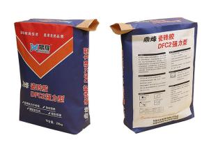 Quality Coloured Block Bottom Multiwall Paper Bags , Kraft Paper Pouch For 25kg Cement wholesale
