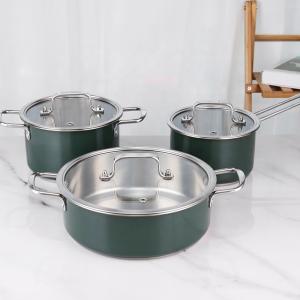 Quality Kitchen Set Stainless Steel Cookware Set OEM ODM Color 3pcs wholesale