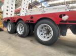 3 Axles Heavy Duty 60/80/100 Tons Lowbed Chassis Tractor Flated Bed Semi Trailer