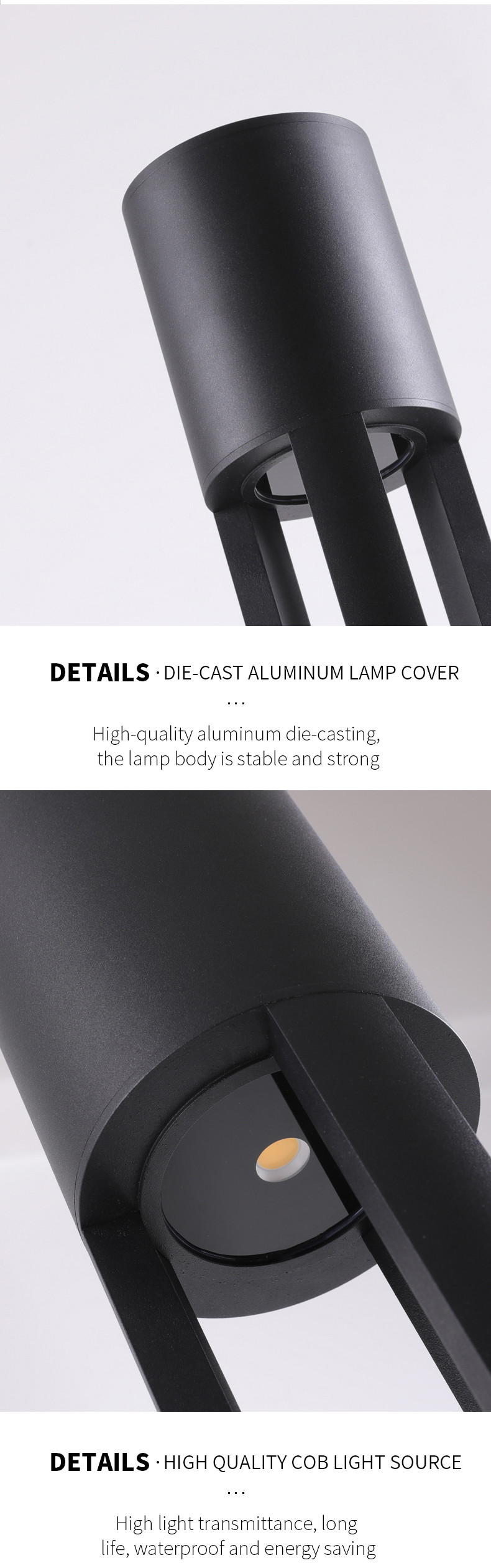 30w 20w 10w Led Outdoor Garden Light Yard Height 2.5m 3m 3.5m 4m