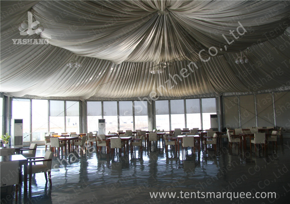 4M Width Arc Shape Outdoor Commercial Event Tent Hard Pressed Aluminum Alloy