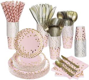Quality Fancy Eco Friendly Disposable Dinnerware Sets For Weddings wholesale