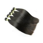 10A Straight Human Hair Extensions , Natural Black Unprocessed Brazilian Human