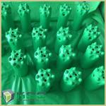 Dome Carbide Tipped Button Drill Bit For Metal Ore Mining Green Forging
