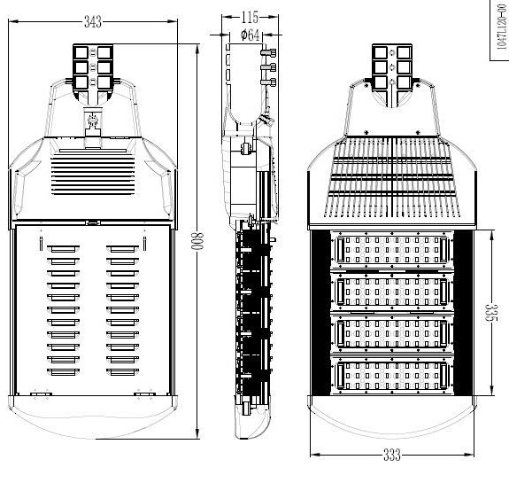 Weather Proof High Power LED Street Light , Led Street Light Fixture 3 Years Warranty