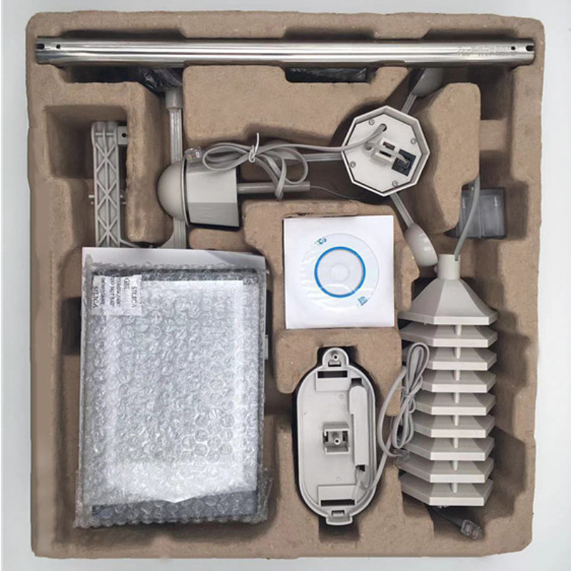 185*123*23mm Size Wireless Indoor Outdoor Weather Station With Sensor And Color Display