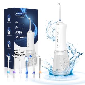 Quality Portable 2500 mAh Battery Electric Water Flosser with 300ML Water Tank for Oral Care wholesale
