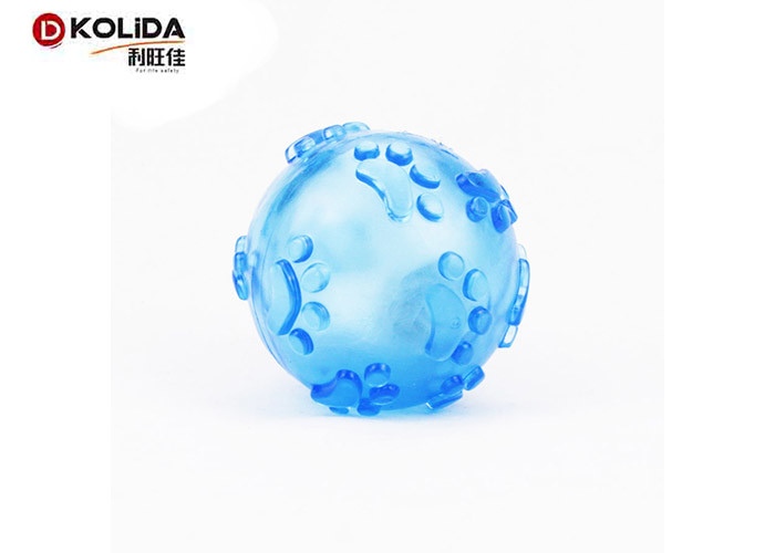 Tasteful Light Up Dog Ball Squeaky Rubber 60mm Dimension For Fun T7