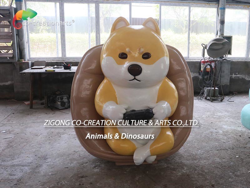 Shiba Inu Animatronic Custom Micro Model Replicas For Amusement Park