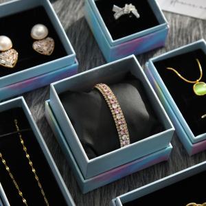 Quality Customized Logo Jewelry Boxes Women's Necklace Earrings Ring Beautifully Packaged Full Set Of Paper Gift Boxes wholesale