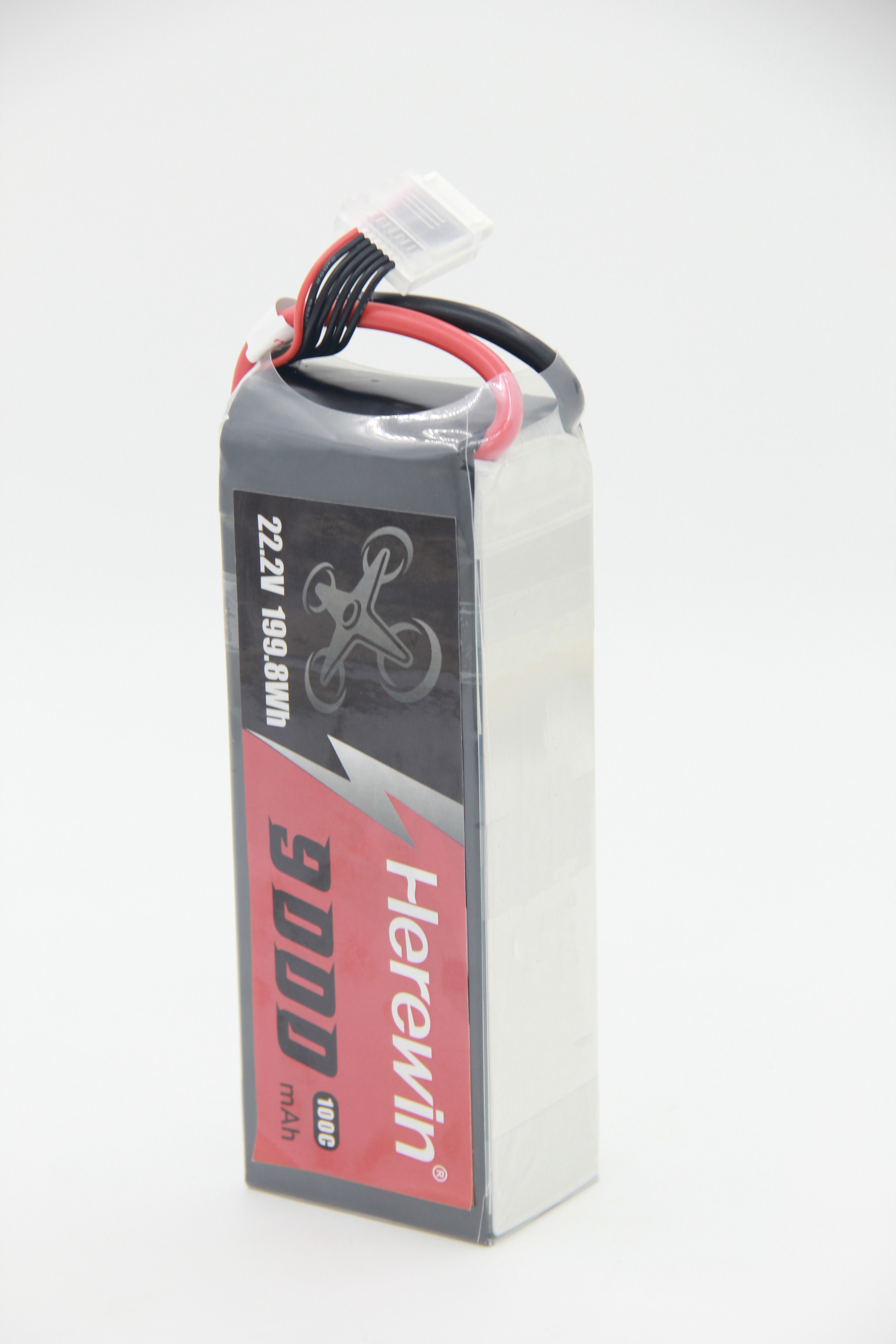 High Rate fast speed ​​6S 100C 9Ah FPV Drone Battery Herewin 22.2V 725g