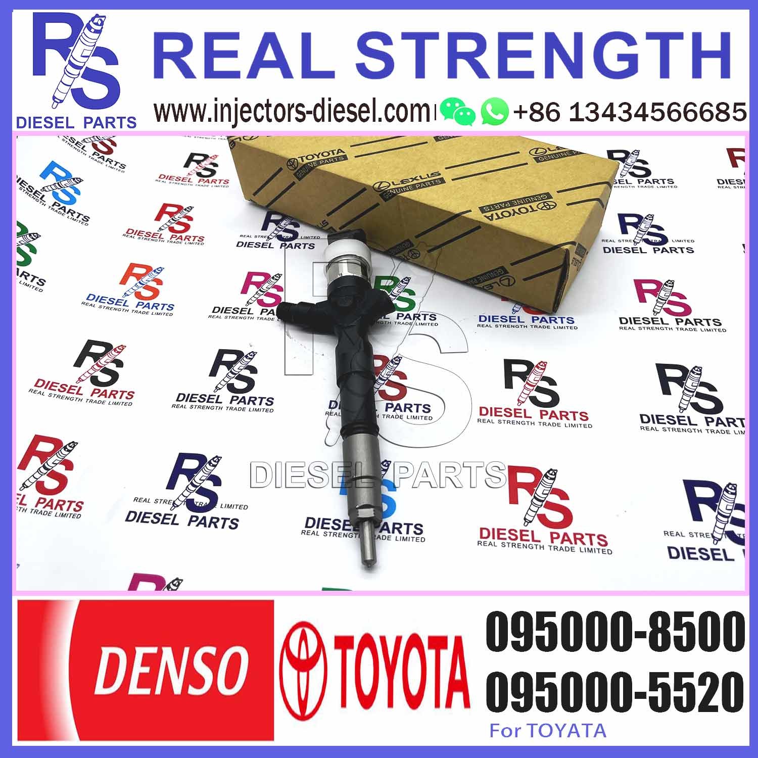 Common Rail Fuel Injector 23670-30280 095000-8500 For D-enso Hilux Hiace Land Cruiser T-OYOTA VIGO 1KD 2KD