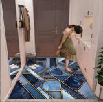 Rectangle Crystal Velvet Floor Carpet Rug Household Door Marble Entry Mat
