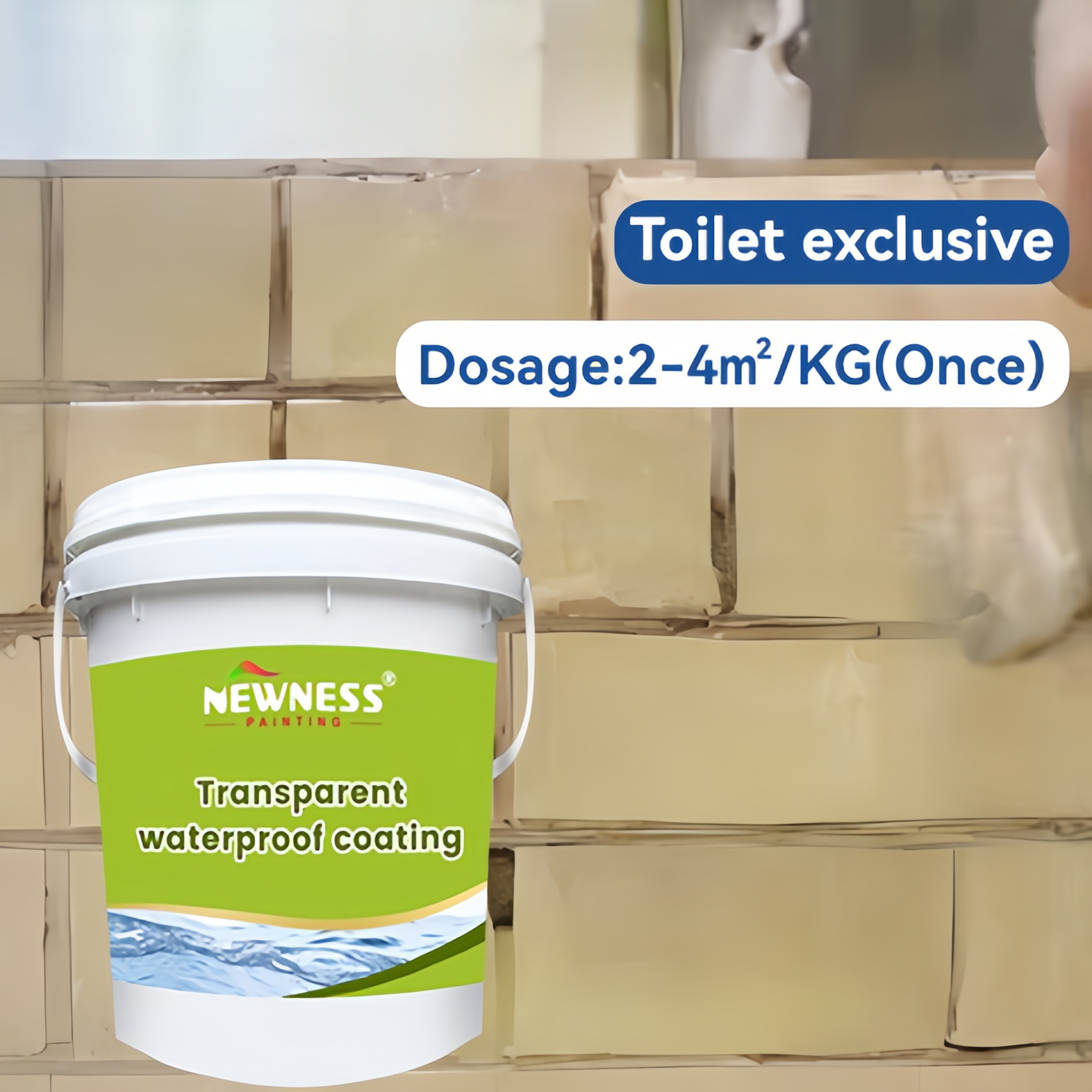 20KG/BUCKET Transparent Liquid Glue for Waterproofing and Leak Filling Acrylic Coating