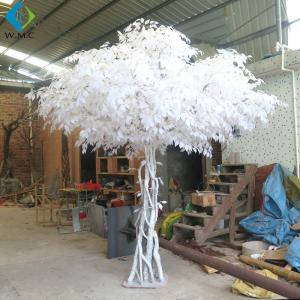 Quality Plastic White Artificial Ficus Tree For Christmas Wedding Decoration wholesale