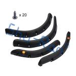 Black Plastic Golf Cart Fender Flares for Club Car DS Golf Cart