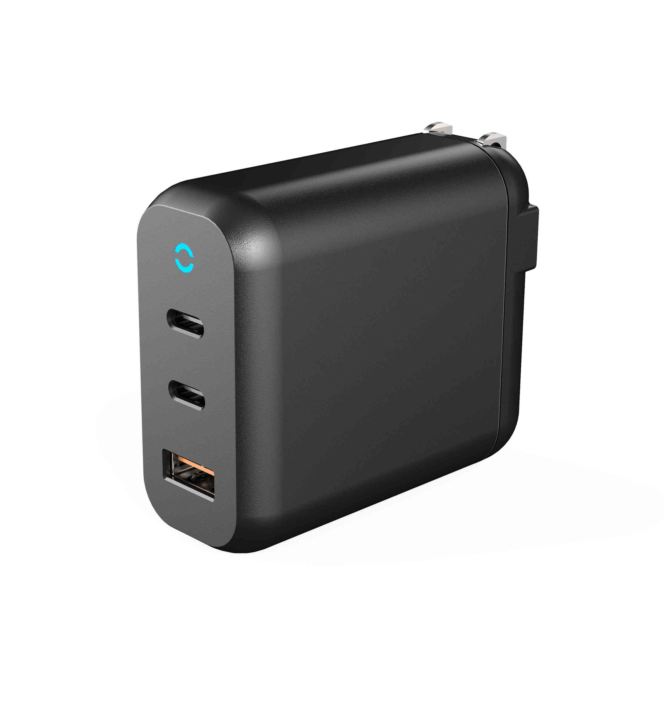 ABS PC Tablet 65W 3 Ports Fast Charging GAN Wall Charger