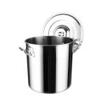 3pcs Stainless Steel Kitchen Soup Pots Two Handle With Lid