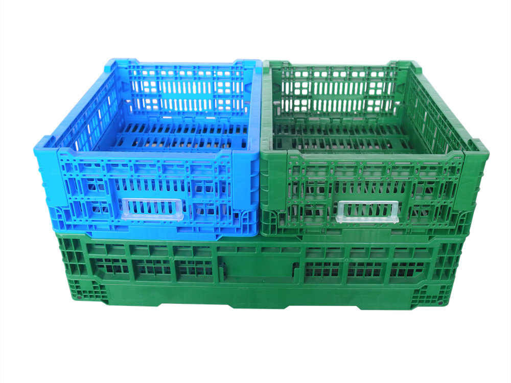 PP Warehouse Collapsible Crate for Easy Storage and Transportation Various Colors