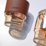 450ml Leather Glass Water Bottle With Glass Straw
