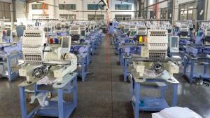 Quality Cross Stitch Flat / Cap / T-Shirt Single Head Embroidery Machine For Leather Products wholesale