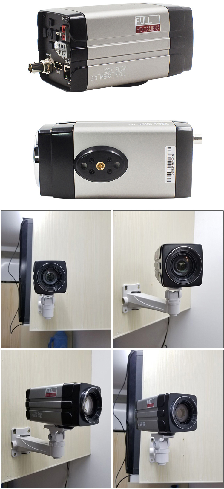Auto Focus 20x Zoom IP Digital Video Live Streaming Camera with High Definition Sensor