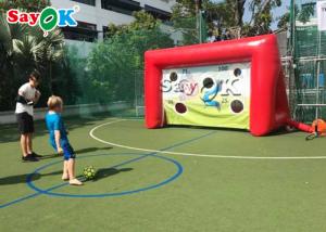 Quality Inflatable Football Toss Game PVC Inflatable Sports Games Blow Up Penalty Soccer Shoot Out Sport Games For Children wholesale