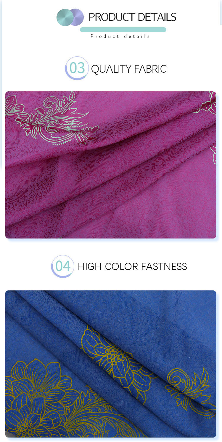 Custom Printed Mattress Ticking Tricot Knit Fabric 110gsm