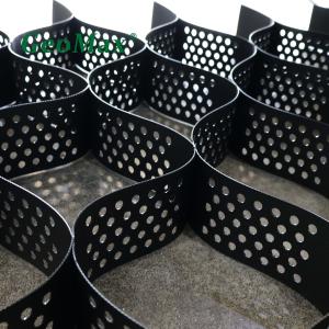 Quality Black HDPE Geocell 100mm Height 330mm Welding Space For Parking Lots Light Vehicles Light Industrial wholesale