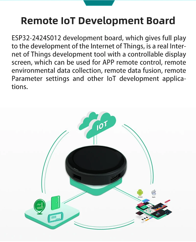 IPS TFT Display Module ESP32 240x240 Pixel Resolution 20g Weight 32.4mm Effective Area