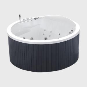 Quality Outdoor Hot Tub Whirlpool Round Jacuzzi Tub Ozone Deep Freestanding 1500mm wholesale