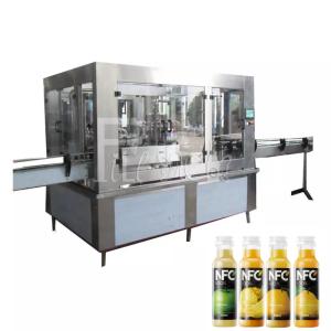 Automatic 3 In 1 Small Plastic Bottle  Juice Hot Filling Machine / Production Line / Bottling Plant