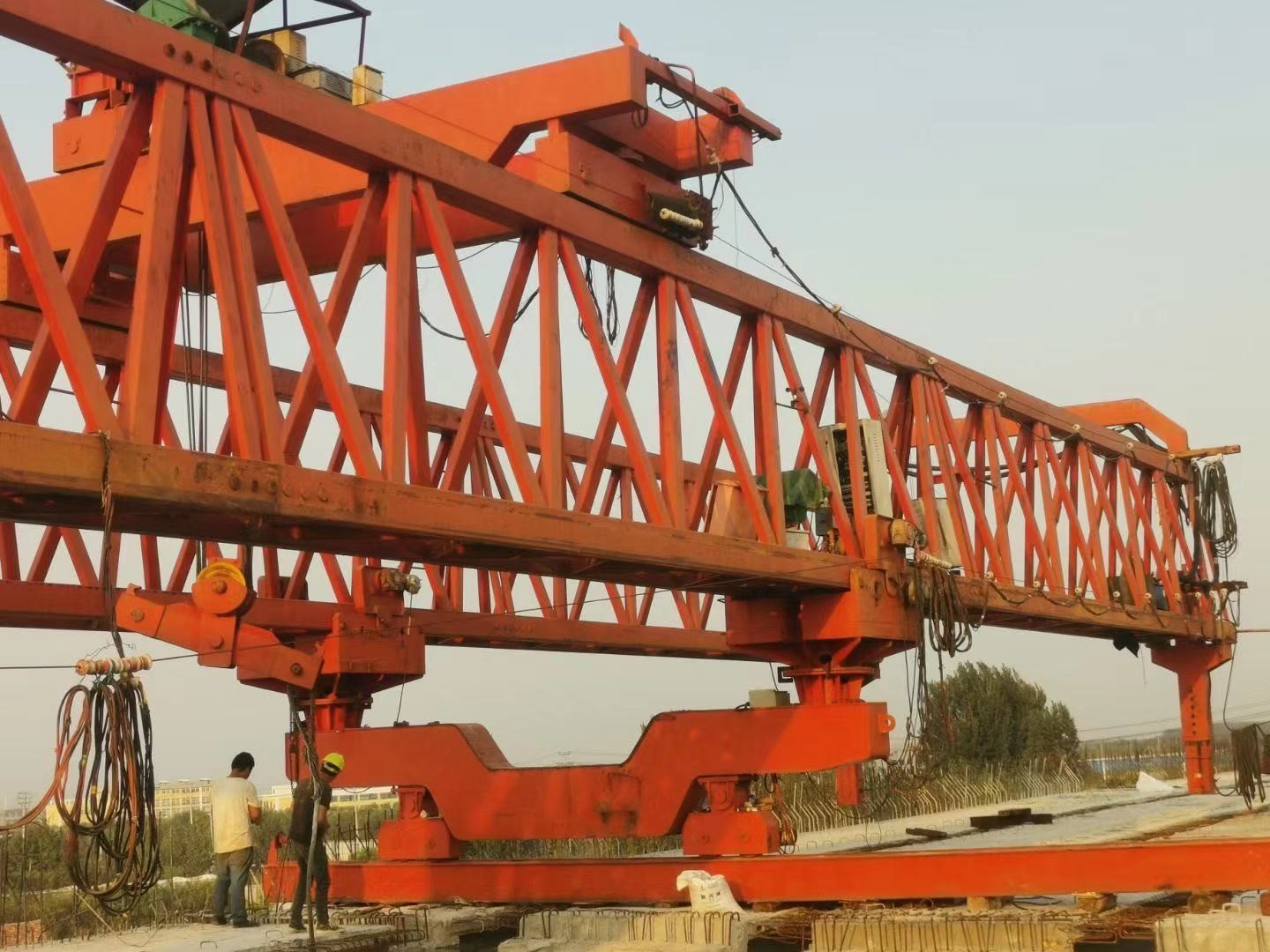 JQJ 190t bridge erecting machine, double beam truss bridge erecting machine crane and electric travelling crane made in