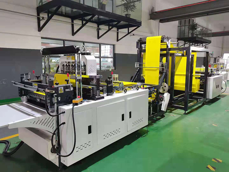 Automatic Polypropylene T-shirt Bag Cut Nonwoven Vest Bag Making Machine