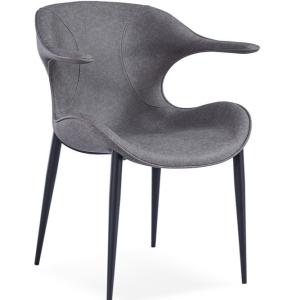 Quality Black Painted Frame Lounge 47cm Armrest Dining Chair wholesale