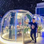 Transparent Glamping PC Dome House Clear Bubble Tent For Luxury Outdoor