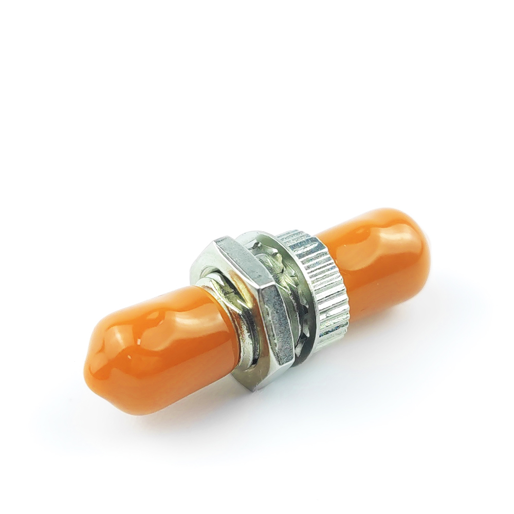FTTH Applications Simplex ST APC Optic Fiber Adapter Coupler with Rectangular Feature