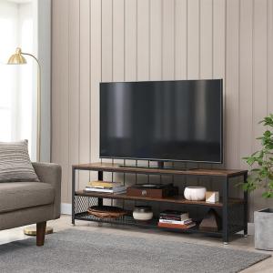 Quality Long TV Stand with Metal Frame, Rustic Industrial Television Stand, Large Television Table, LTV50BX wholesale
